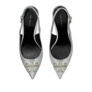 Tory Burch 65mm Eleanor pave slingback pumps